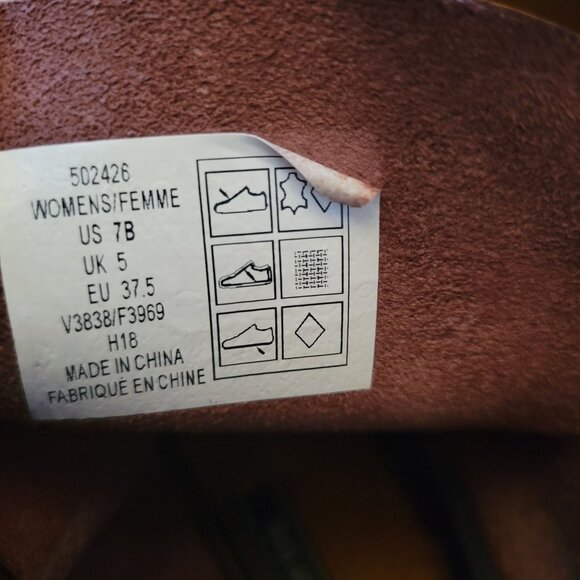 Lands End Rubber Duck Boots Waterproof 7 Brown Blue Lace Up Spring Leather - Picture 6 of 9